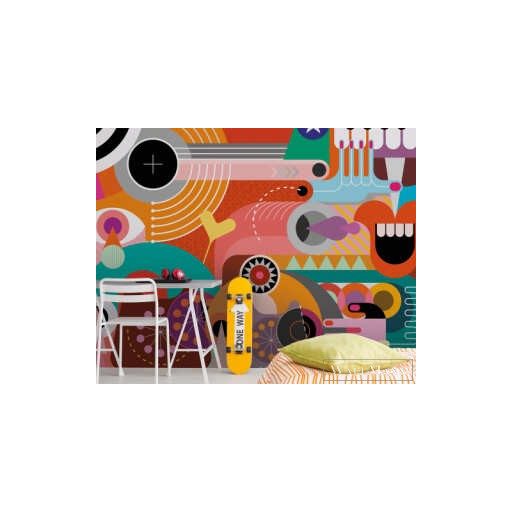 AS CREATION DesignWalls 2 DD123588 színes pop zene mintás grafikus digitális panel