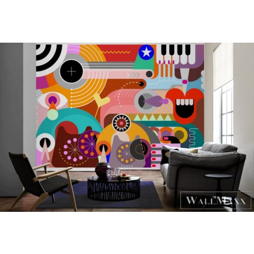 AS CREATION DesignWalls 2 DD123588 színes pop zene mintás grafikus digitális panel
