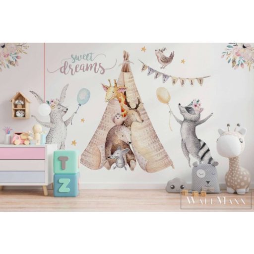 AS CREATION DesignWalls 2 DD123595 fehér állatos ifjúsági digitális panel