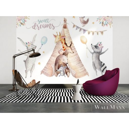 AS CREATION DesignWalls 2 DD123595 fehér állatos ifjúsági digitális panel