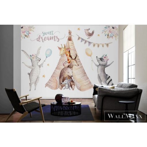 AS CREATION DesignWalls 2 DD123595 fehér állatos ifjúsági digitális panel