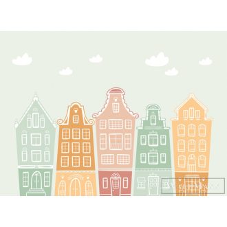   AS CREATION DesignWalls 2 DD123596 bézs ház mintás ifjúsági digitális panel