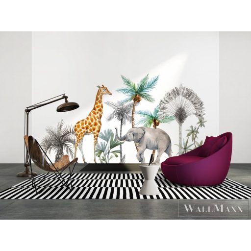 AS CREATION DesignWalls 2 DD123598 fehér szafari mintás ifjúsági digitális panel