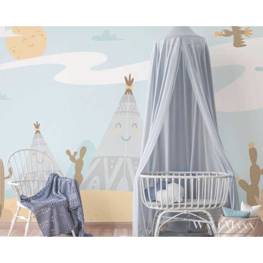 AS CREATION DesignWalls 2 DD123608 fehér indián mintás grafikus digitális panel