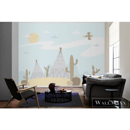 AS CREATION DesignWalls 2 DD123608 fehér indián mintás grafikus digitális panel