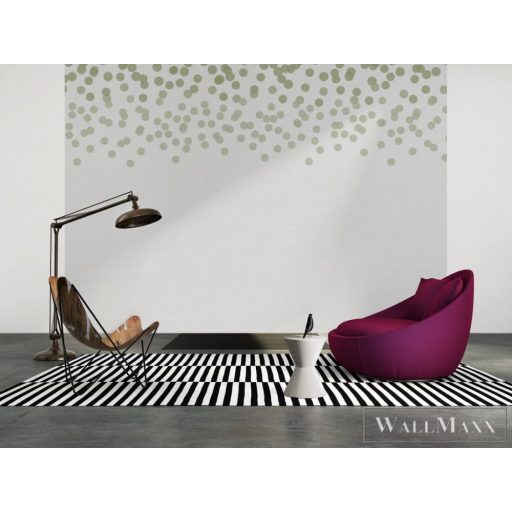 AS CREATION DesignWalls 2 DD123611 zöld pöttyös grafikus digitális panel