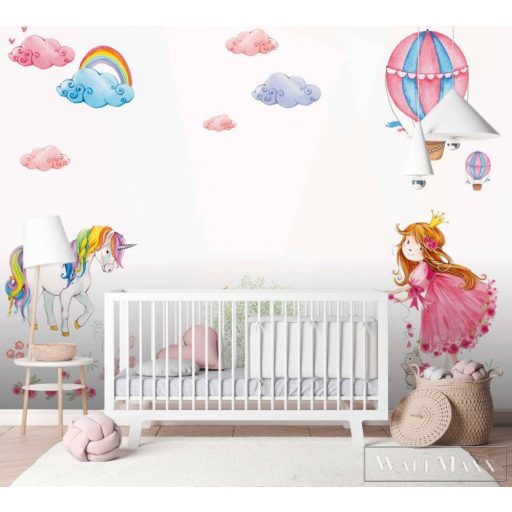 AS CREATION DesignWalls 2 DD123617 színes unikornis mintás grafikus digitális panel