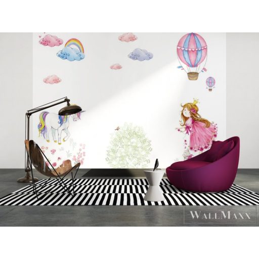 AS CREATION DesignWalls 2 DD123617 színes unikornis mintás grafikus digitális panel