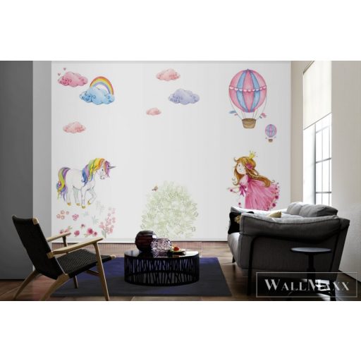 AS CREATION DesignWalls 2 DD123617 színes unikornis mintás grafikus digitális panel