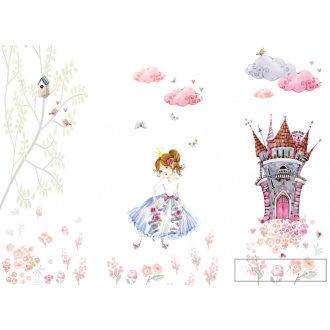   AS CREATION DesignWalls 2 DD123620 színes hercegnő mintás grafikus digitális panel