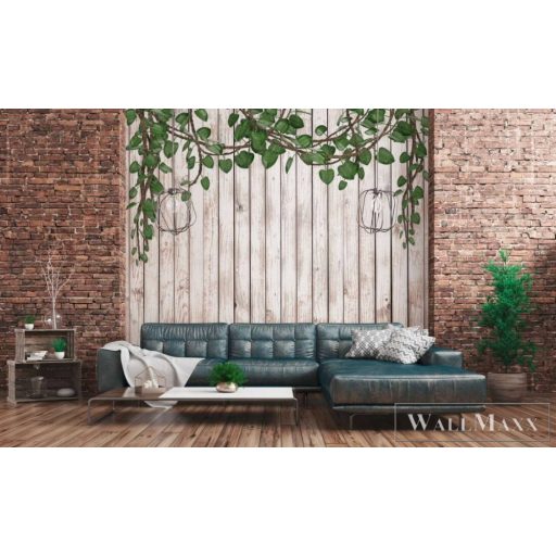 AS CREATION DesignWalls 2 DD123667 zöld repkény mintás fotografikus digitális panel