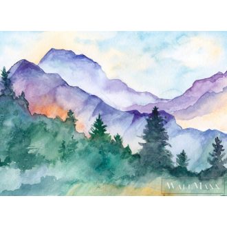   AS CREATION DesignWalls 2 DD123686 zöld hegylánc mintás grafikus digitális panel