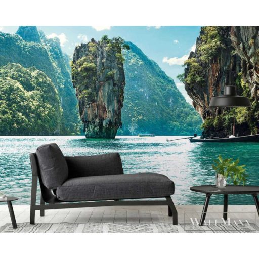 AS CREATION DesignWalls 2 DD123688 kék thaiföld mintás fotografikus digitális panel