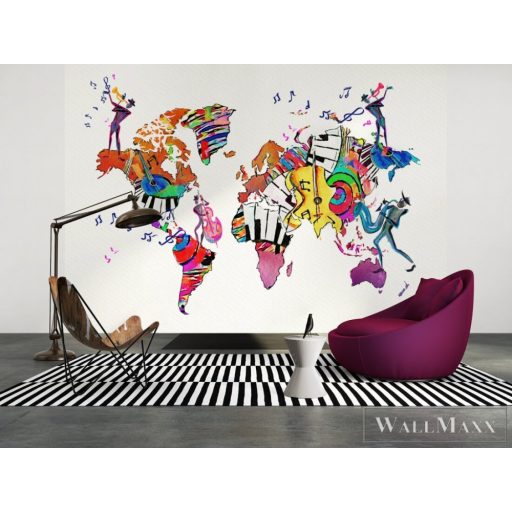 AS CREATION DesignWalls 2 DD123702 színes jazz mintás grafikus digitális panel