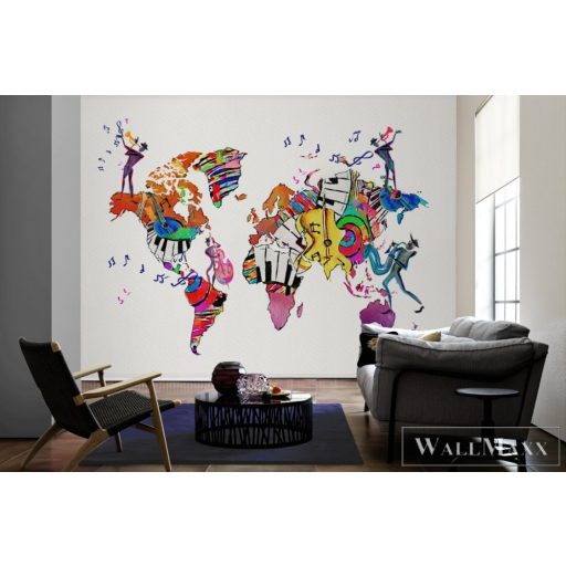 AS CREATION DesignWalls 2 DD123702 színes jazz mintás grafikus digitális panel