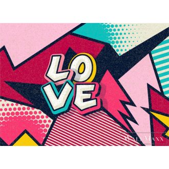   AS CREATION DesignWalls 2 DD123704 színes love mintás grafikus digitális panel