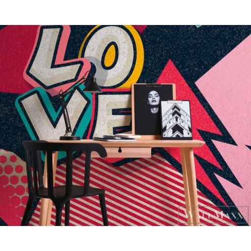 AS CREATION DesignWalls 2 DD123704 színes love mintás grafikus digitális panel