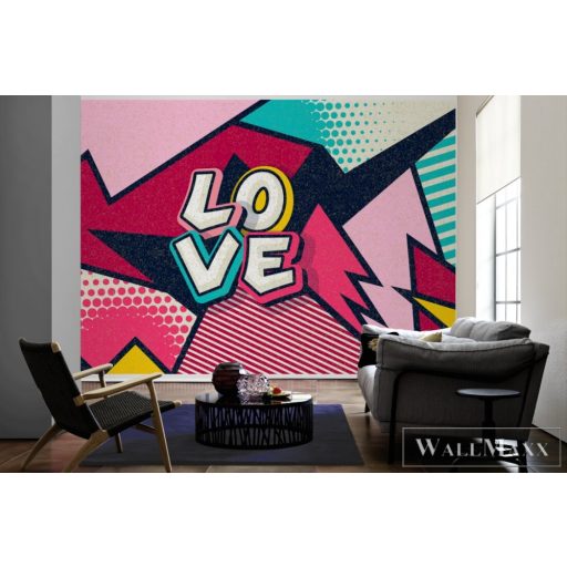 AS CREATION DesignWalls 2 DD123704 színes love mintás grafikus digitális panel