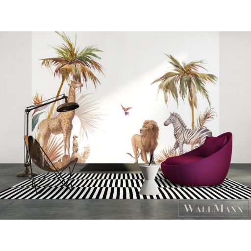 AS CREATION DesignWalls 2 DD123707 bézs szafari mintás grafikus digitális panel