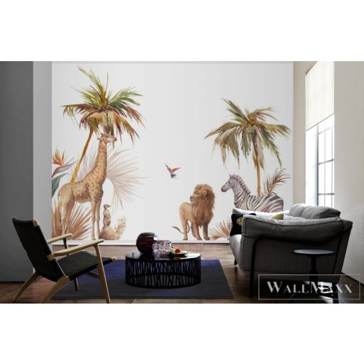 AS CREATION DesignWalls 2 DD123707 bézs szafari mintás grafikus digitális panel