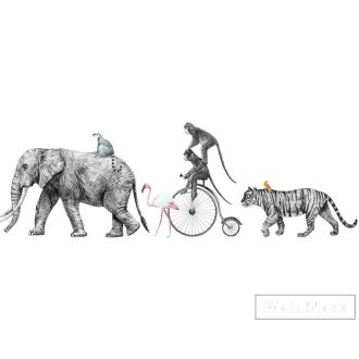   AS CREATION DesignWalls 2 DD123709 fehér cirkusz mintás ifjúsági digitális panel