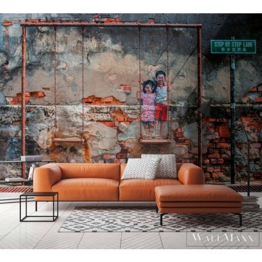 AS CREATION DesignWalls 2 DD123713 barna hinta mintás fotografikus digitális panel