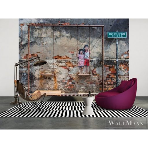 AS CREATION DesignWalls 2 DD123713 barna hinta mintás fotografikus digitális panel