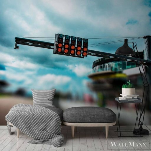 AS CREATION DesignWalls 2 DD123715 kék rajtlámpa mintás fotografikus digitális panel