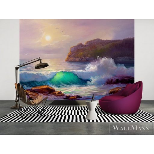 AS CREATION DesignWalls 2 DD123728 kék óceán mintás grafikus digitális panel