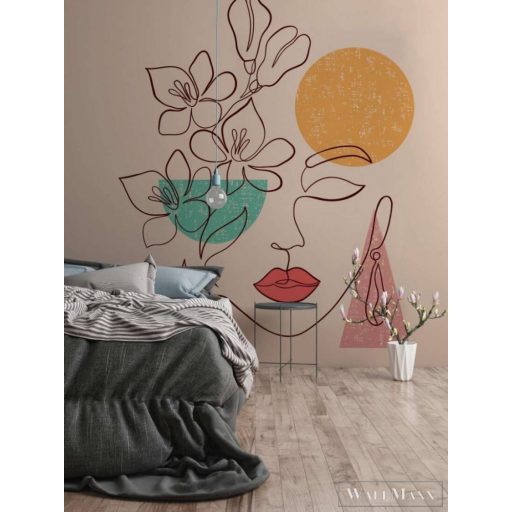 AS CREATION DesignWalls 2 DD123731 bézs angyal mintás grafikus digitális panel