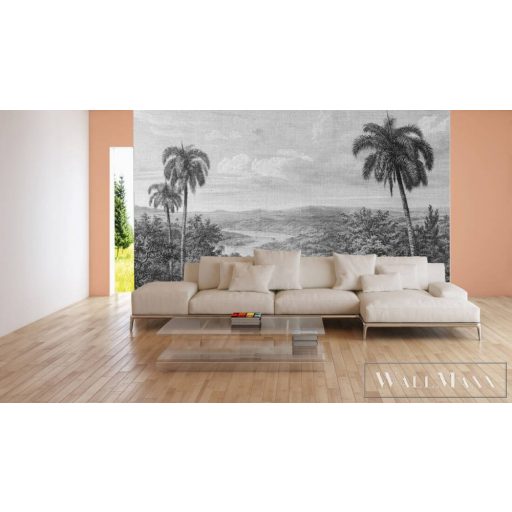 AS CREATION DesignWalls 2 DD123732 fekete-fehér kongó mintás grafikus digitális panel