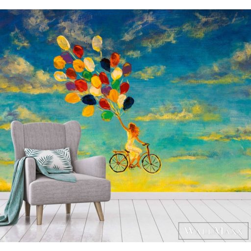 AS CREATION DesignWalls 2 DD123817 kék lufi mintás grafikus digitális panel