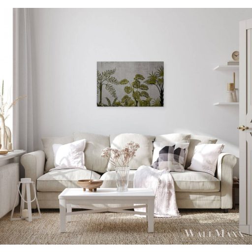 AS CREATION DesignWalls 2 DD123844 zöld pálmalevél mintás grafikus digitális panel