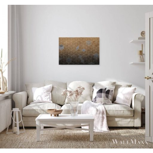 AS CREATION DesignWalls 2 DD123875 bézs kocka mintás térhatású digitális panel