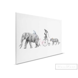   AS CREATION DesignWalls 2 DD123926 fehér cirkusz mintás ifjúsági digitális panel