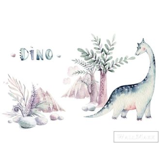   AS CREATION DesignWalls 2 DD123955 rózsaszín, fehér Dinó mintás Ifjúsági vlies digitális panel