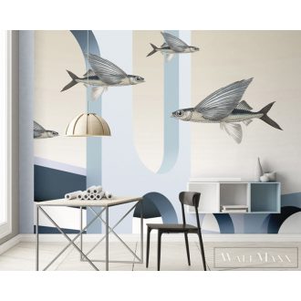   AS CREATION Walls by Patel 4 DD127529 kék STYX térhatású digitális panel