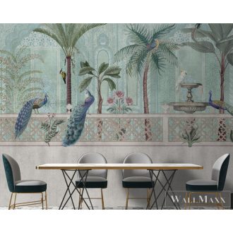   AS CREATION Walls by Patel 4 DD127701 kék PAVO természet digitális panel