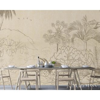   AS CREATION Walls by Patel 4 DD127737 krémszínű OASIS természet digitális panel