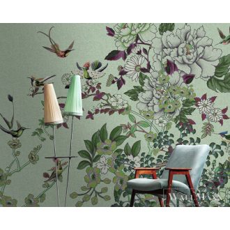   AS CREATION Walls by Patel 4 DD127929 zöld MADRAS-1 india digitális panel