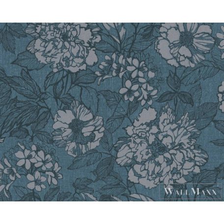 AS Dekens Stylish DE100386 kék virágos elegáns tapéta