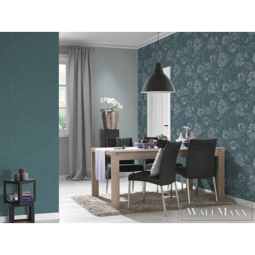 AS Dekens Stylish DE100386 kék virágos elegáns tapéta