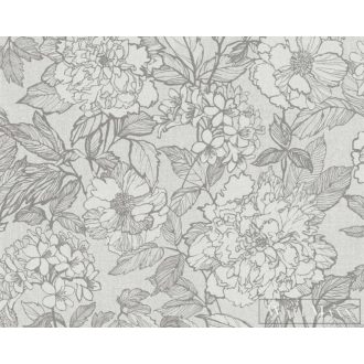 AS Dekens Stylish DE100391 fehér virágos elegáns tapéta