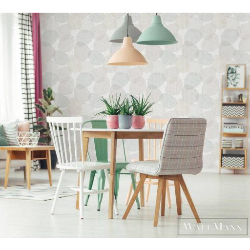 AS Creation-Dekens Balade DE376052 bézs kör mintás grafikus tapéta