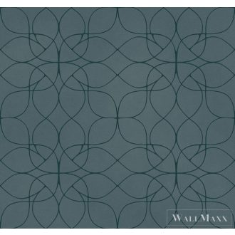   KT-EXCLUSIVE Egoist EG507 türkíz ornamentika mintás elegáns tapéta