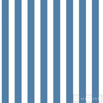 GALERIE Just 4 Kids 2 G56516 kék csíkos mintás tapéta