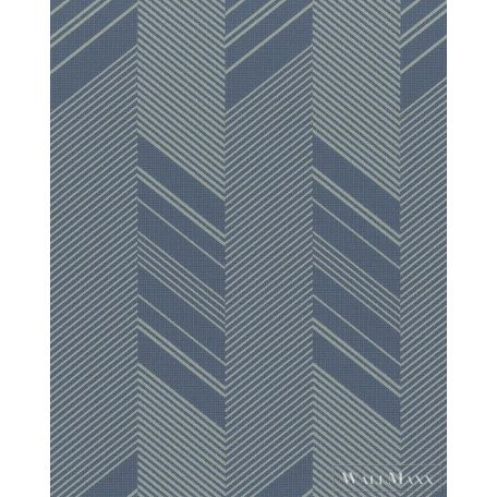 MARBURG Montego 30807 kék halszálka mintás Modern tapéta
