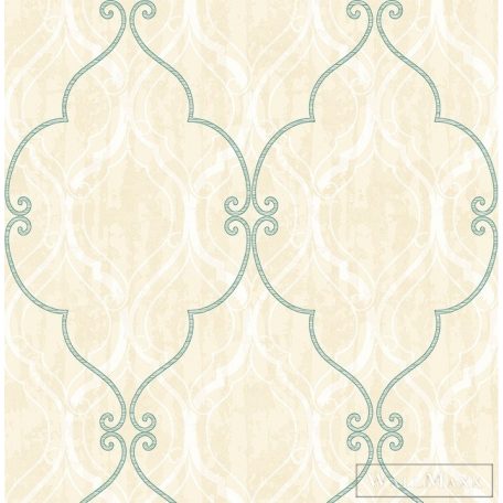 SEABROOK Majorca MC70304 zöld ornamentika mintás barokk tapéta