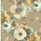 SEABROOK Majorca MC70404 bézs virág mintás grafikai tapéta