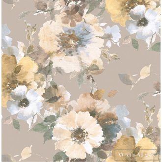  SEABROOK Majorca MC70406 bézs virág mintás grafikai tapéta